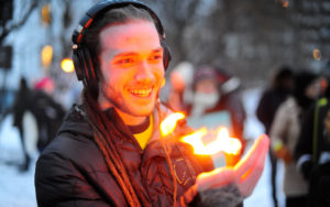 Vigil outside the Saudi Embassy in Oslo Jan 8 2016