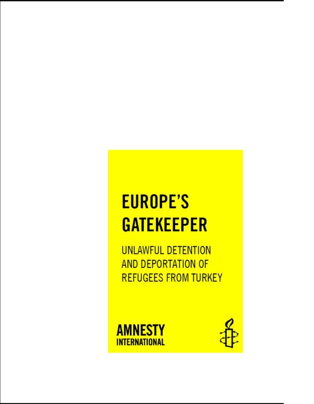 Deportation of Refugees from Turkey