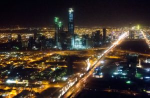 The skyline of Riyadh, Saudi Arabia, March 28, 2014
