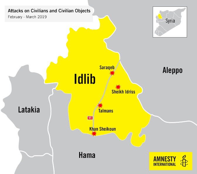 Syria: Unlawful attacks by government forces hit civilians and medical facilities in Idlib