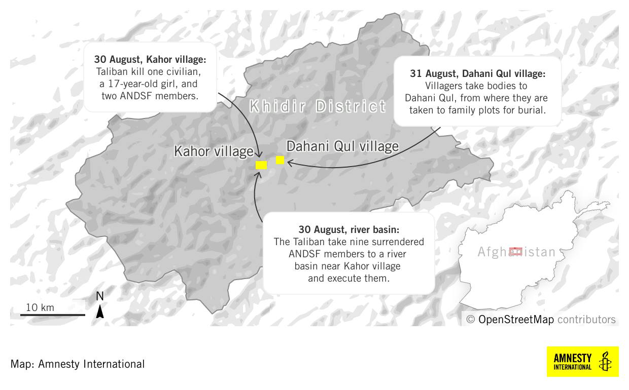 Afghanistan: 13 Hazara killed by Taliban fighters in Daykundi province – new investigation