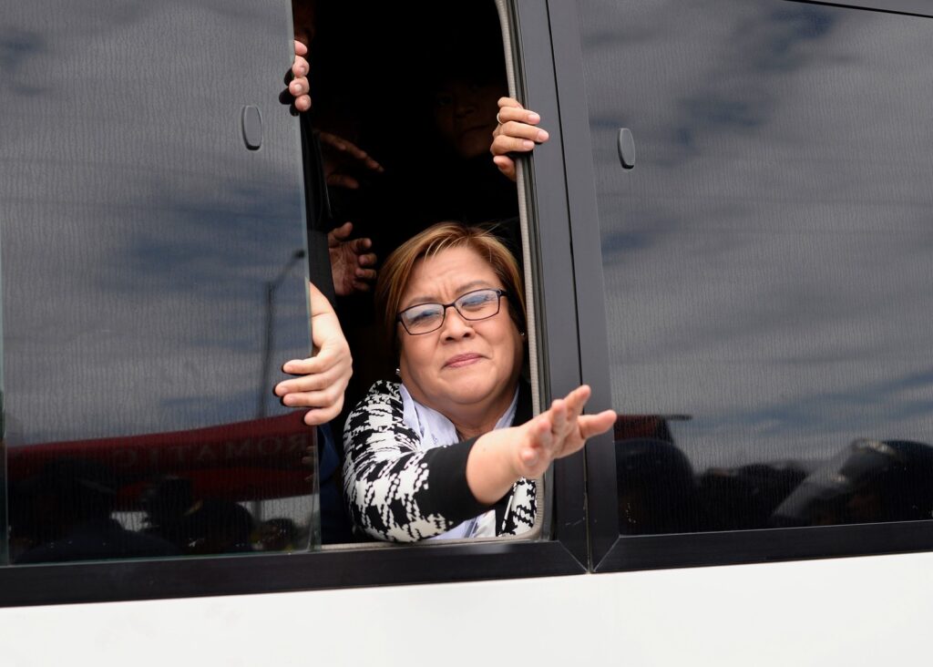 Prisoner of conscience and former senator Leila de Lima, who has been detained for over five years