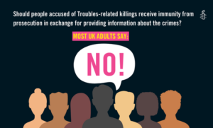 Should people accused of Troubles-related killings receive immunity from prosecution in exchange for providing information about the crimes? Most UK adults say NO