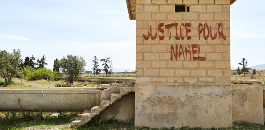 Justice for Nahel graffiti