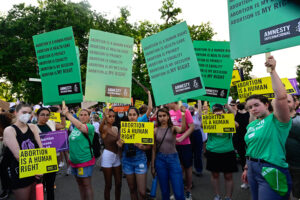 Abortion rights activists in the USA