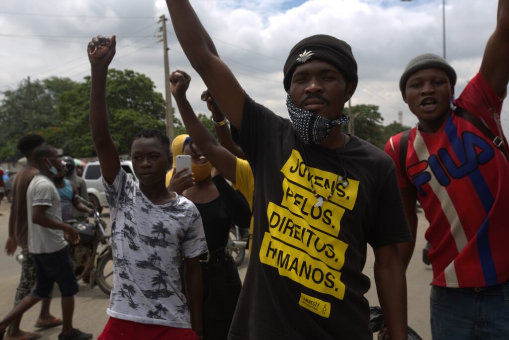 Protestors in Angola