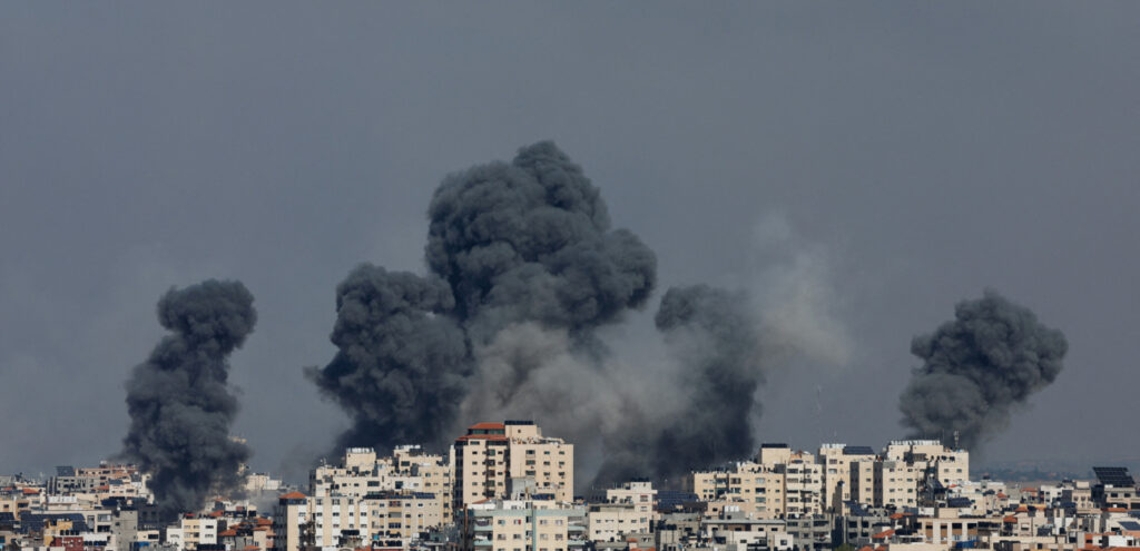 Explosions in Gaza following escalating violence