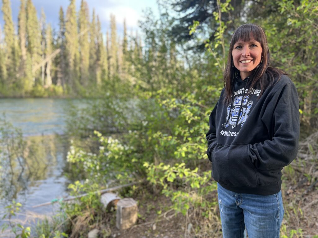 Molly Wickham, also known as Sleydo', is the Wing Chief and spokesperson for the Gidimt'en Checkpoint in Canada. She was one of more than two dozen people arrested in November 2021, during an RCMP crackdown to dismantle Wet'suwet'en blockades, and she faces an upcoming trial in January 2024. She lives on her family’s territory in a cabin she built in 2012. Sleydo’ is one of the most visible land and water protectors trying to stop the pipeline company, alongside many other women. Being on the frontlines of the struggle to defend their ancestral territory, she has experienced a multitude of harassment and surveillance for her work. In the Canadian province of British Columbia on unceded land, the Indigenous Wet’suwet’en Nation is protecting its territory and sacred sites against the construction of a gas pipeline. The Wet’suwet’en hold title and rights to their 22,000 kilometres of territory, and their Chiefs say they have not consented to the pipeline according to their laws and customs. Wet’suwet’en land defenders and their supporters who oppose the construction of the pipeline are experiencing surveillance, harassment, intimidation, and unlawful arrest at the hands of the pipeline’s private security company and Canadian police. Eight land defenders have already started trial in April and July 2023, or will go on trial in October 2023, and January 2024. If found guilty, they could be sentenced to prison. We are calling on the Canadian government to drop the charges, stop the pipeline, and respect the free, prior and informed consent of Indigenous peoples everywhere.