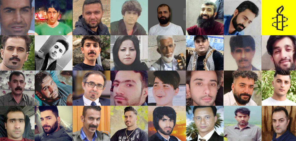 Portraits of those executed in Iran