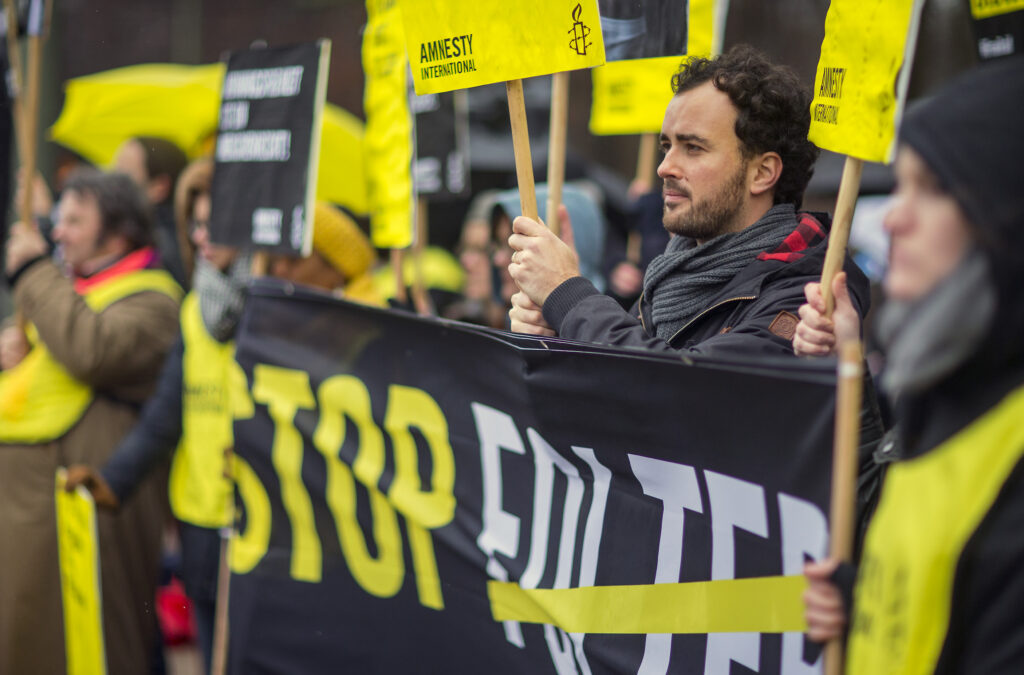 Amnesty International action to stop flogging