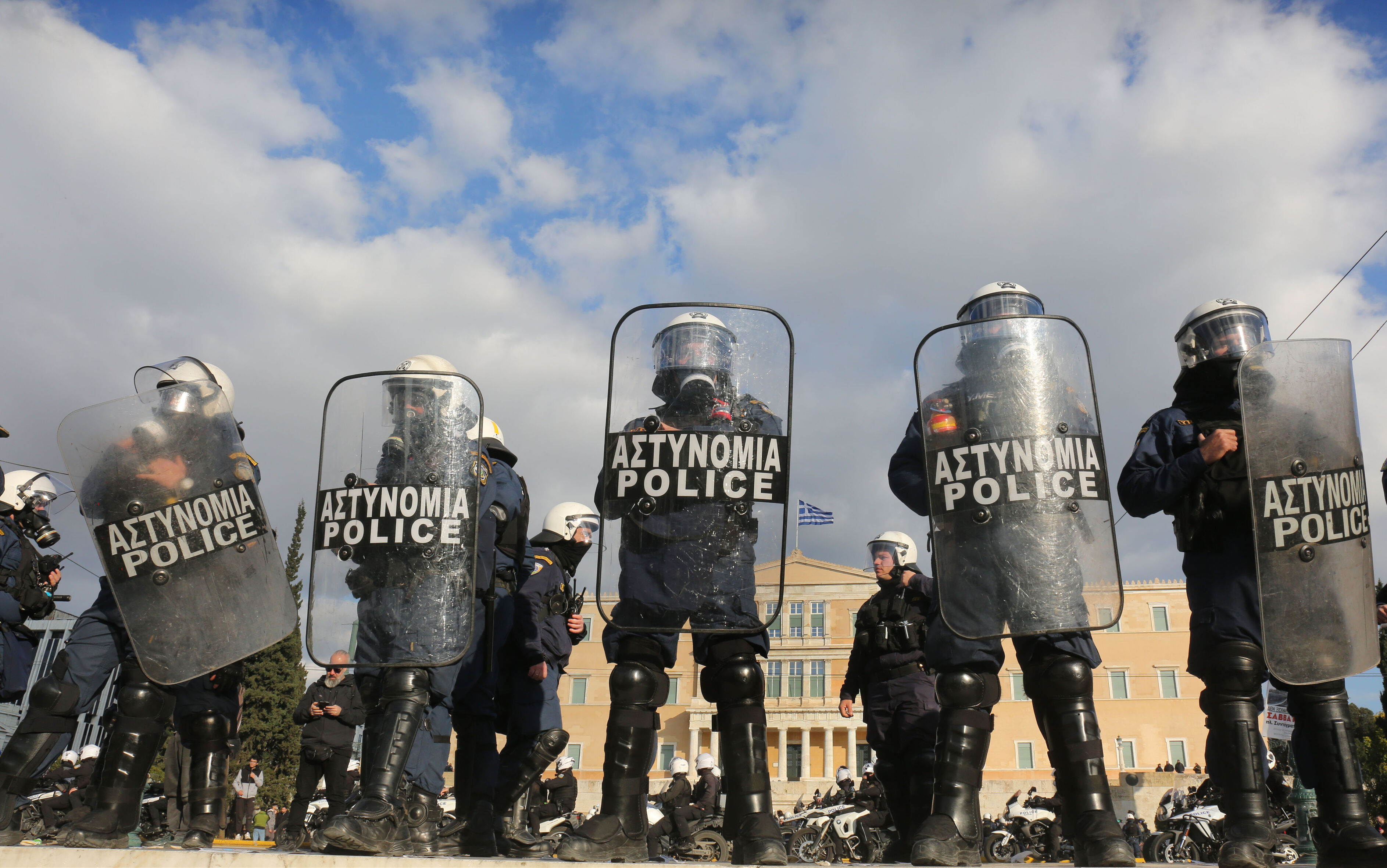 Ban stun grenades in policing protests in Greece